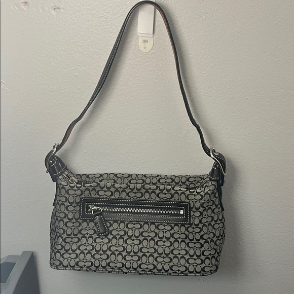 Coach Mini 6332 Vintage Demi Y2k Soho Black Signature C Canvas Shoulder Bag - Picture 2 of 7